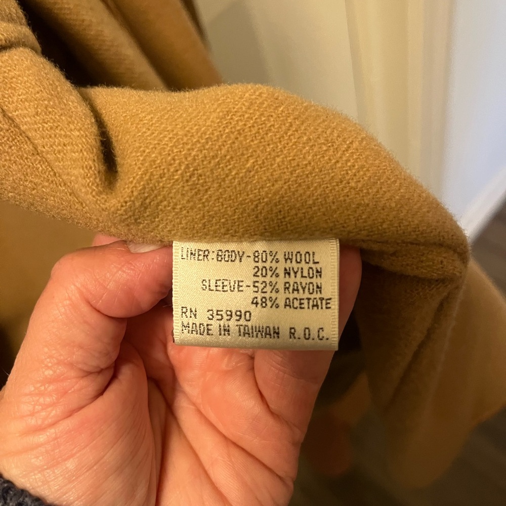 Vintage Evan Picone Woman’s Double Breasted Trench Sz 6. Removable Wool Lining - Picture 7 of 8